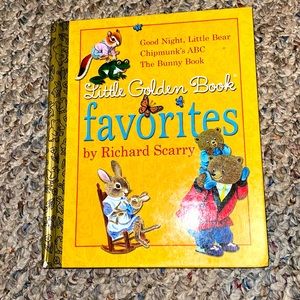 LITTLE GOLDEN BOOK FAVORITES BY RICHARD SCARRY 3 BOOKS LITTLE BEAR ABC BUNNY